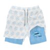 3D Children Double Layer Beach Shorts
