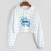3D Crop Hoodie