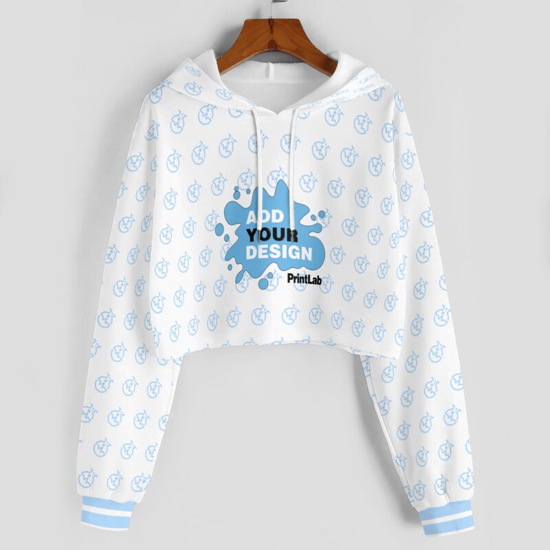 3D Crop Hoodie