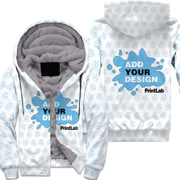 3D Thicken Fleece Zipper Hoodie