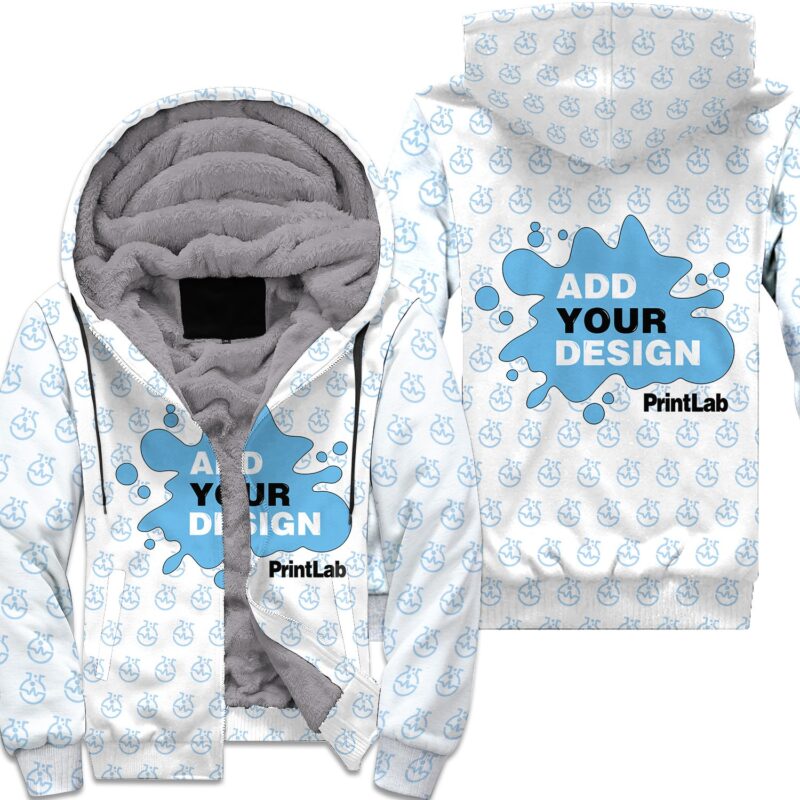 3D Thicken Fleece Zipper Hoodie