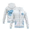 3D Zipper Hooded Baseball Jacket